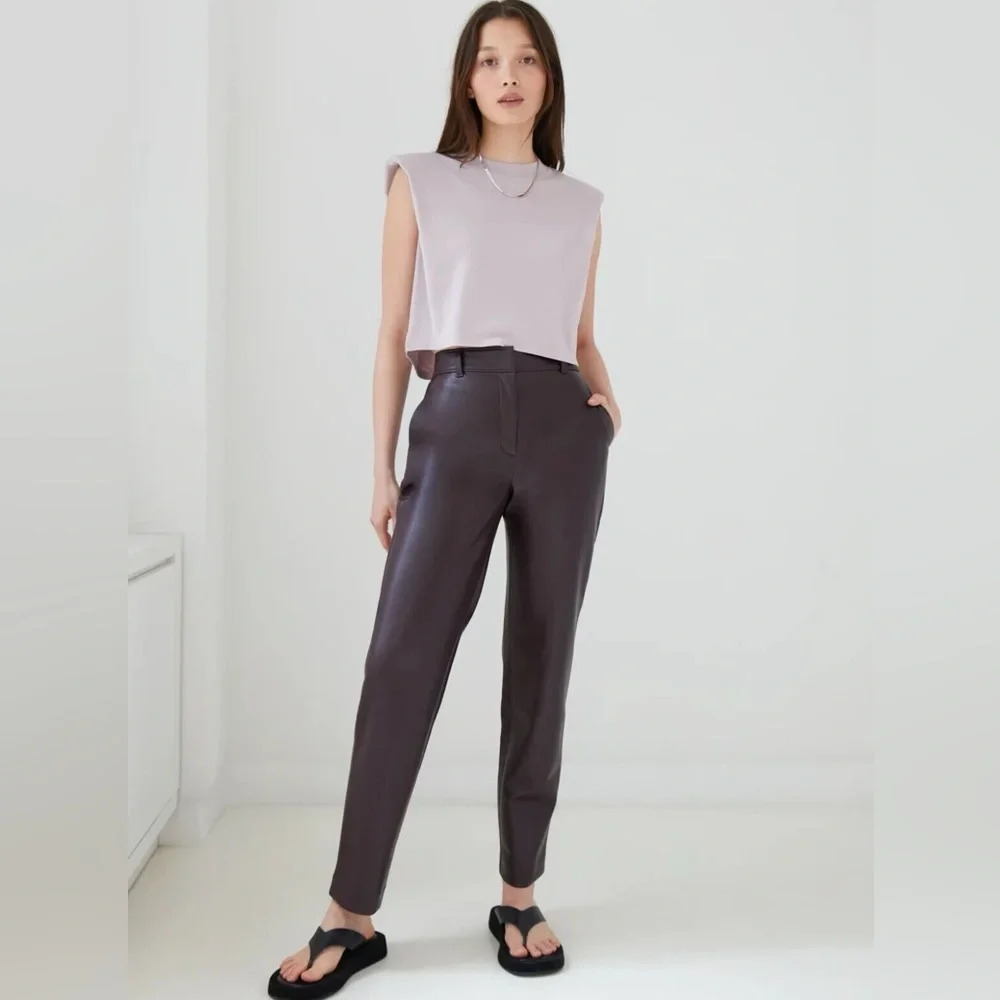 Babaton Command Pant Mid-Rise Vegan Leather Pant